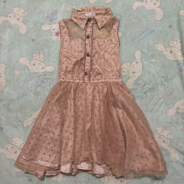 Liz lisa polkadot peach dress
