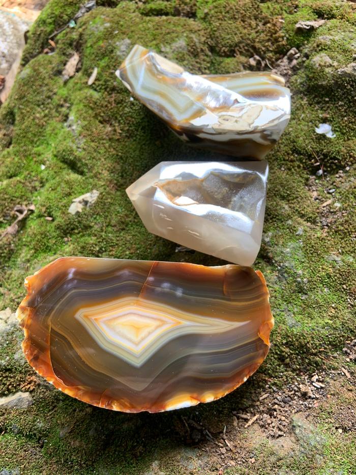 Natural Healing Chalcedony Stone Semi Rough Rock Raw Agate Display Decoration Hiasan Batu Akik Kalse