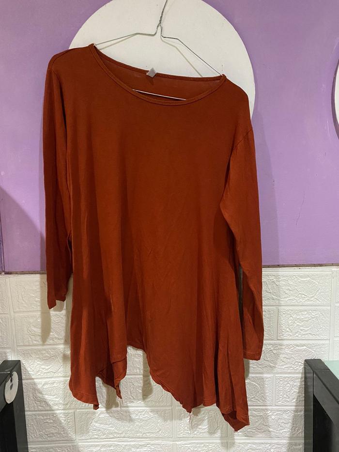 baju wanita merah bata preloved