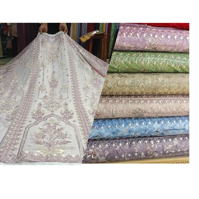 Kain tile kebaya/tile brukat brokat murah/tile sapto/tile bordir