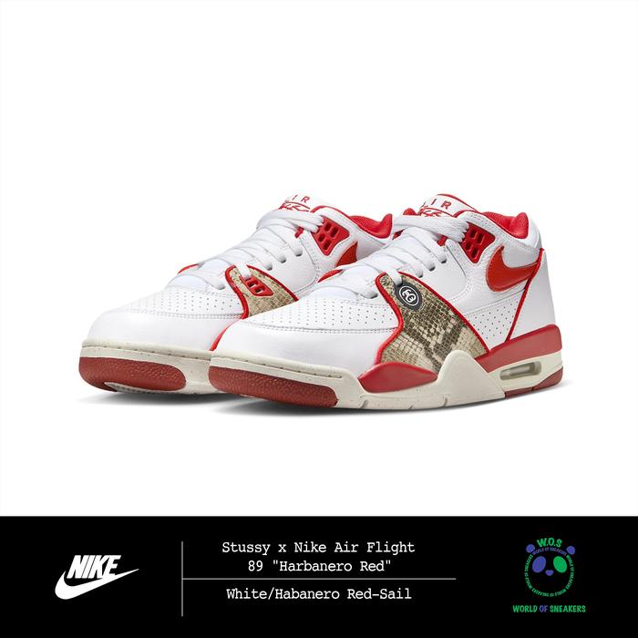 Stussy x Nike Air Flight 89 “Harbanero Red”