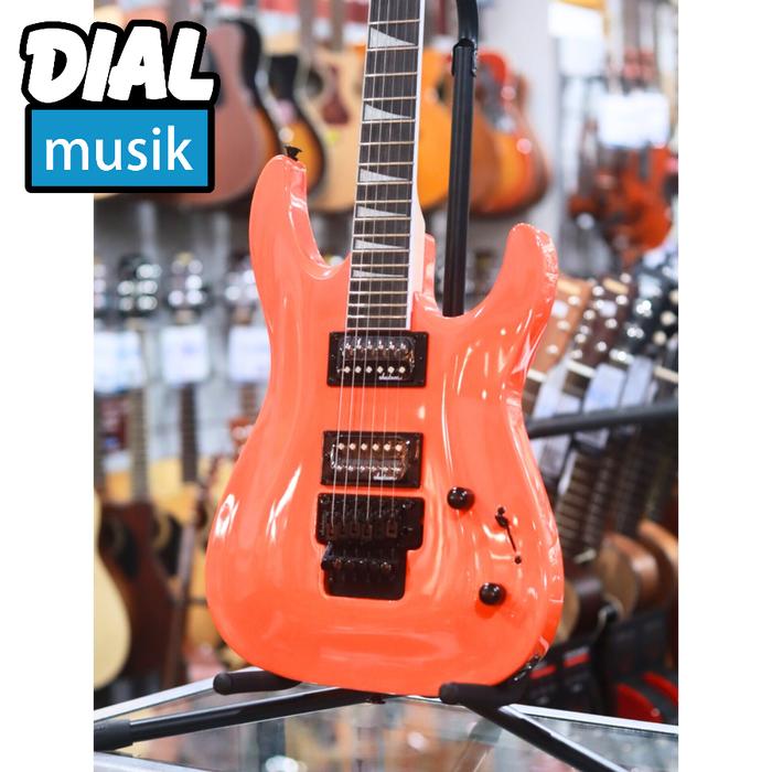 Jackson JS Series Dinky Archtop JS32 - Amaranth FB Neon Orange / JS 32