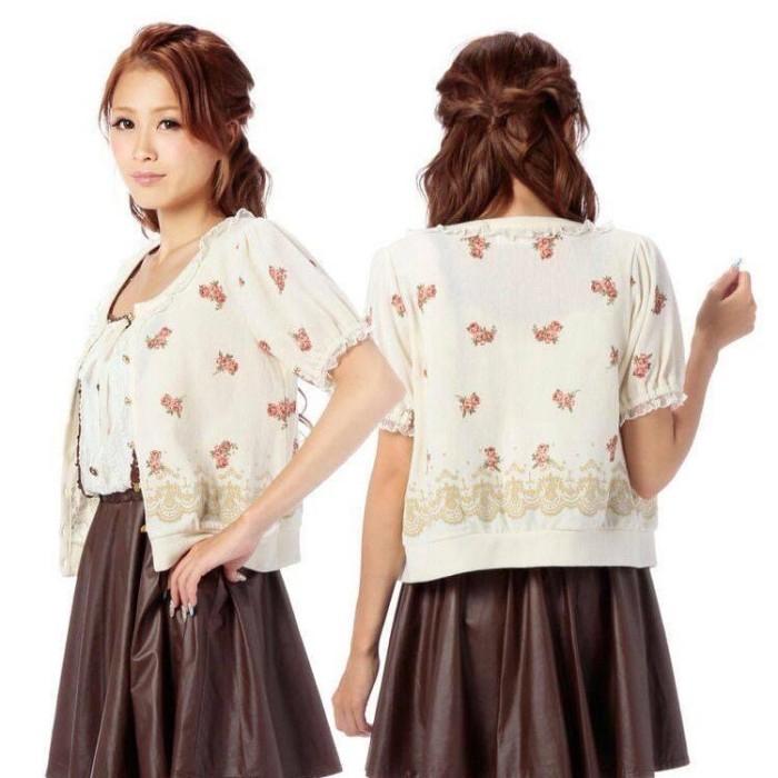 Liz lisa premium floral cardigan  kawaii japan brand