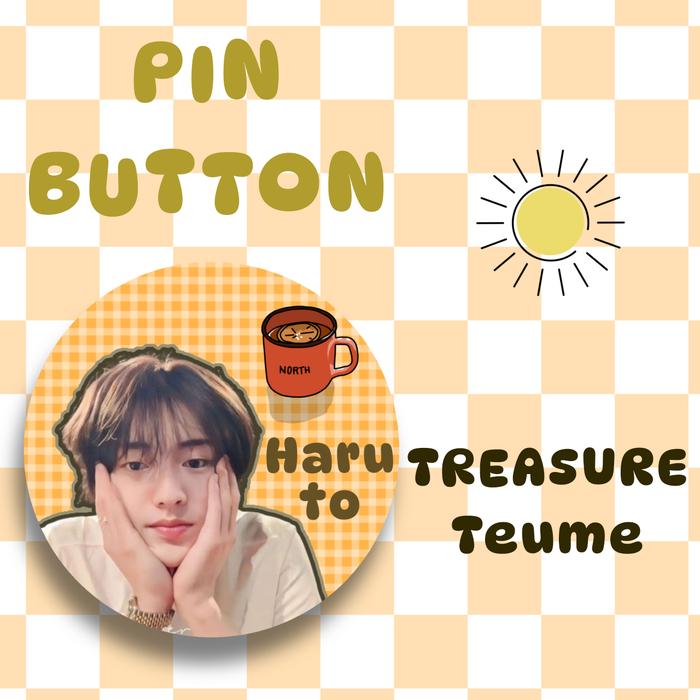 MURAH PIN BOTTON HARUTO TREASURE/ BROS KPOP/PIN TAS BAJU KPOP/PIN TREASURE TEUME