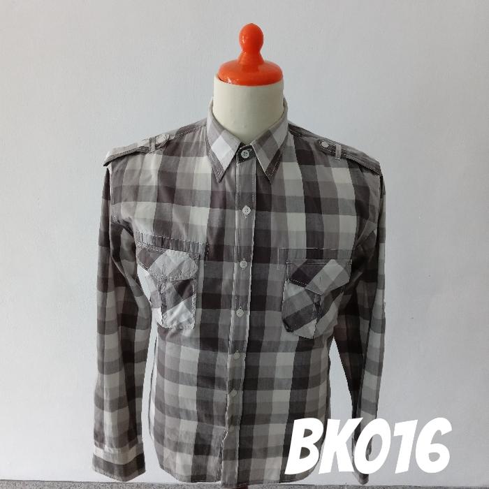 Kemeja Lengan Panjang Pria Nevada Grey