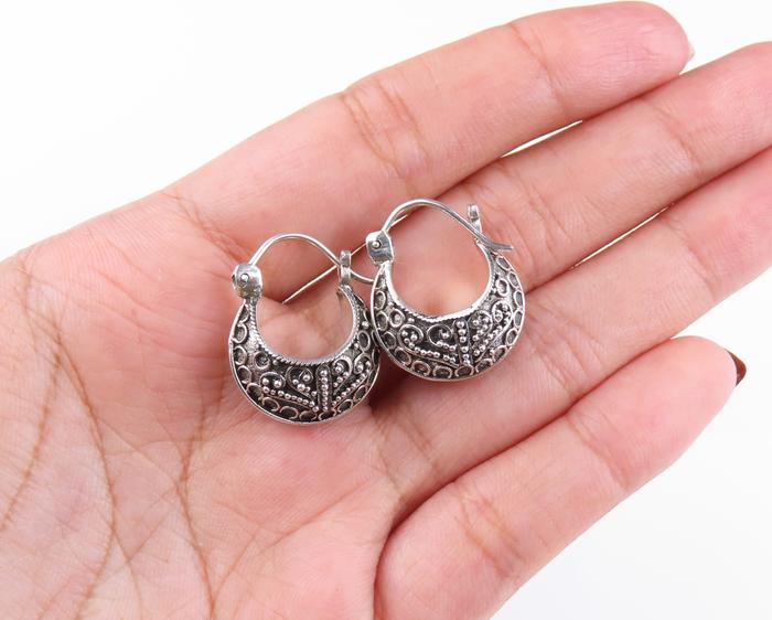 Anting Perak, Desain Ukiran Bali, Anting Perak Bali