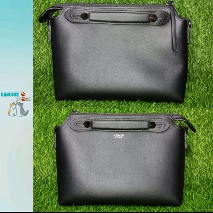 TAS SELEMPANG WANITA - FENDI ROMA SLING BAG BLACK KULAS (preloved) real pict