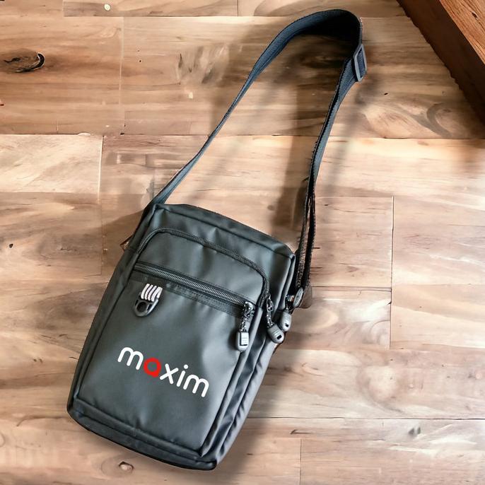 TAS SELEMPANG KOTAK WAISTBAG ANTI AIR / KURIR/ KERJA /MAXIM