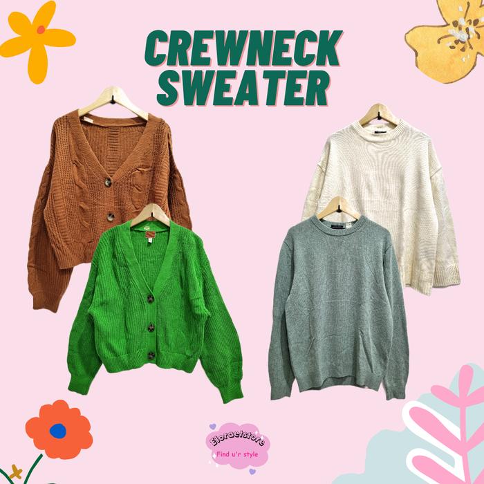 Cardigan Kepang Balon Crop | Cardigan Rajut Kepang Premium