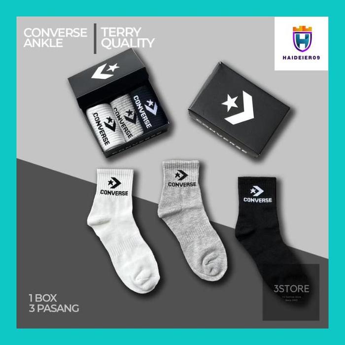 (HAIDE) CONVERSE WOODMARK ULTRALOW LINER QUARTER SOCKS/SOCK CONVERSE LOW CUT / KAOS KAKI CONVERSE QU