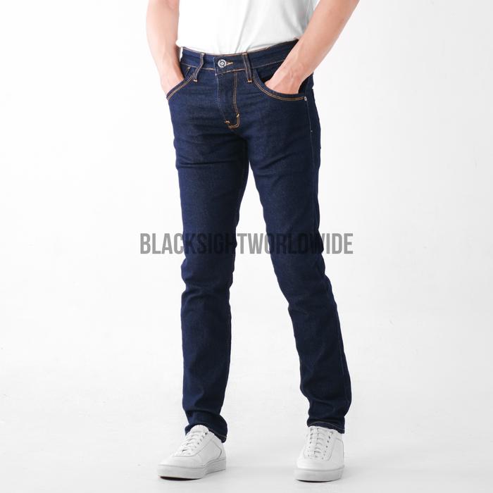 FIFTEEN DENIM - Celana Jeans Pria Slim Fit Streetch Original New Fifteen Denim Navy Garmen