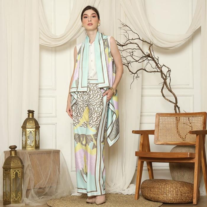 Setelan Batik Wanita Outer Set Celana Premium One Set Premium Outer Batik