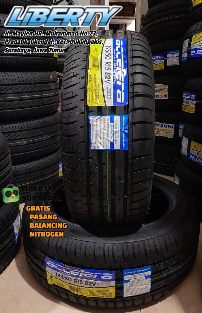 Ban Mobil Tubles Radial R15 195/50 Accelera - Bukan Dunlop
