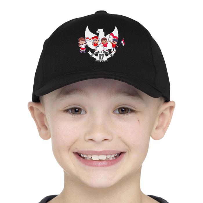 Topi Anak 17 Agustus Kemerdekaan Indonesia Karakter Atasan Anak Laki-Laki Perempuan MDK-01