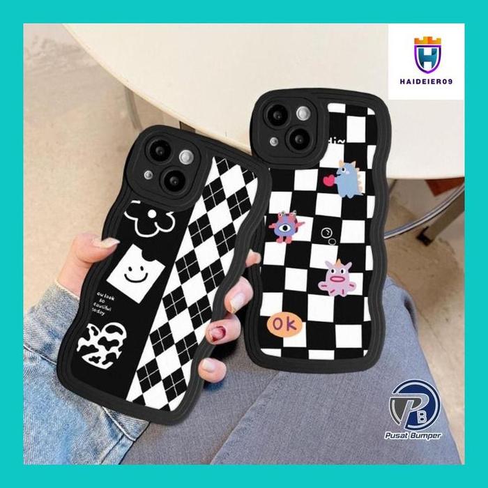 (HAIDE) SS804 SOFTCASE TPU DIAMOND GRID FOR VIVO Y36 Y78 Y02 Y12 Y15 Y17 Y15S Y01 Y16 Y02S Y20 Y12S