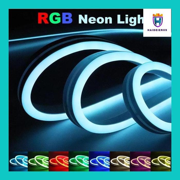 (HAIDE) PAKET LAMPU AESTHETIC NEON FLEX KAMAR TIDUR 1M 2M 3M 4M 5M 220V TINGGAL PAKAI STRIP FLEXIBLE