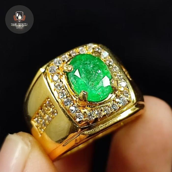 BATU ZAMRUD COLUMBIA EMERALD BERYL NATURAL ASLI PERAK BANGKOK