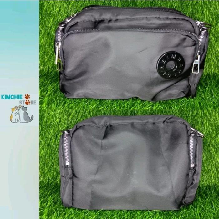 TAS SELEMPANG WANITA - BIMBA BLACK (preloved) real pict