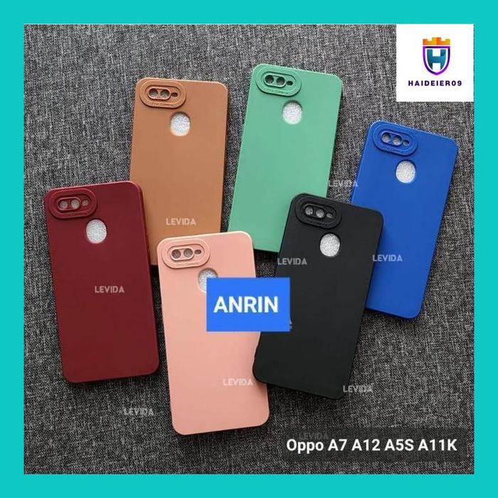 (HAIDE) OPPO A12 A11K A5S A7 F9 A3S CASE PRO KAMERA MACARON CASING SOFTCASE SILIKON