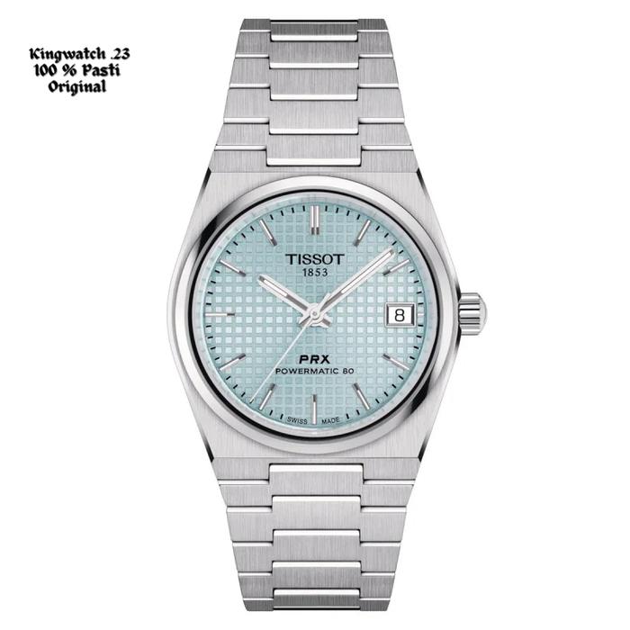 Tissot Prx Powermatic 80 T137.207.11.351.00 Jam Tangan Wanita Analog Automatic 35mm  Original Garans