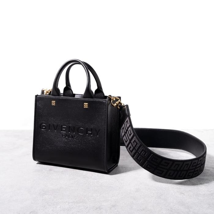 GIVENCHY Mini G 4G tote bag calf leather Black