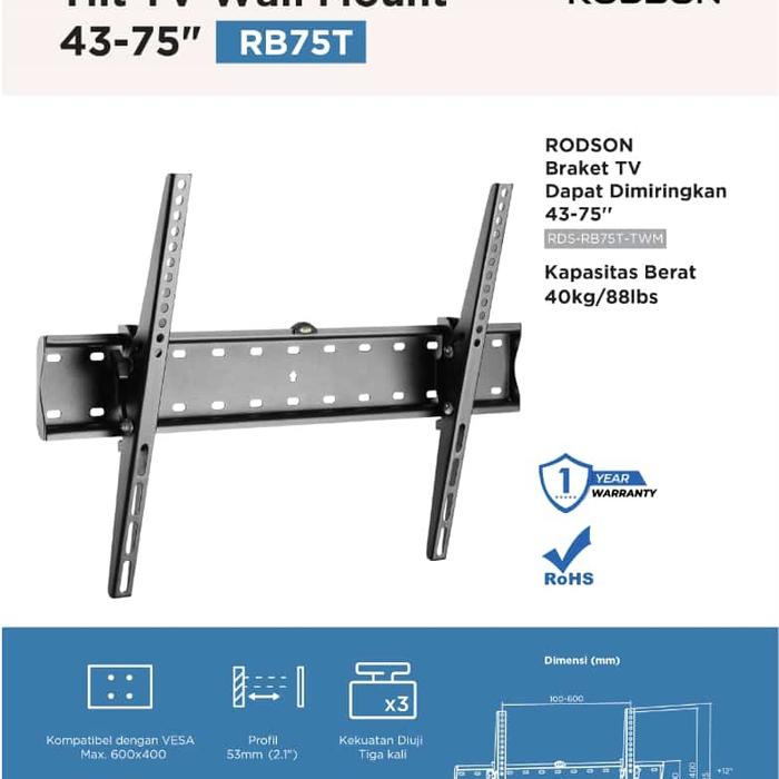 Bracket TV 32 - 75 inch universal bisa untuk TV LG Samsung Sharp Xiaomi TCL Hisense Coocaa Digital t