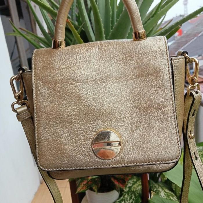 Preloved tas selempang wanita branded GILLIVO kulit asli mewah dan keren