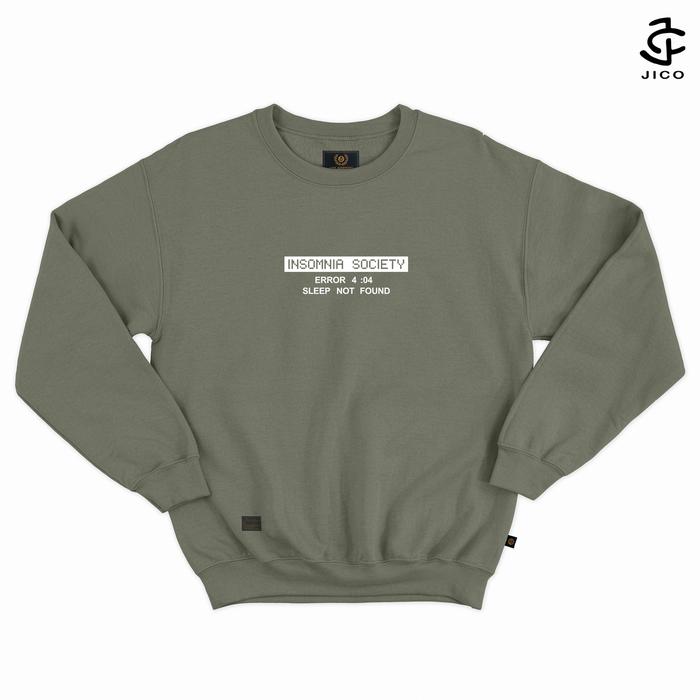 JICO Sweater Crewneck Insomnia Army Unisex M - XXL