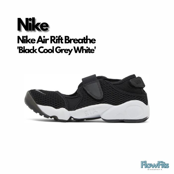 Nike Air Rift Breathe 'Black Cool Grey White' 848386-001 Sepatu Sandal BNIB ORIGINAL Sneakers Pria W