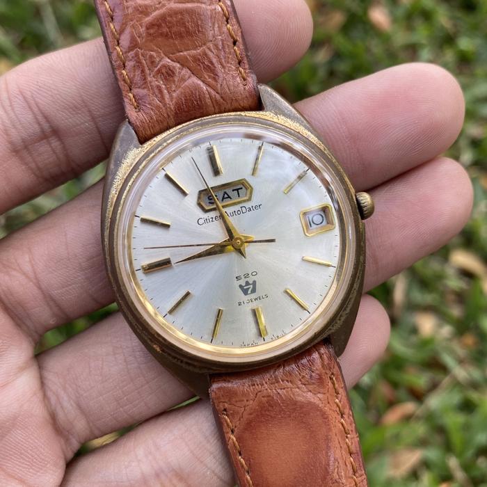 Jam tangan vintage Citizen 7 Autodater Automatic JDM japan market jadul kuno antik classic