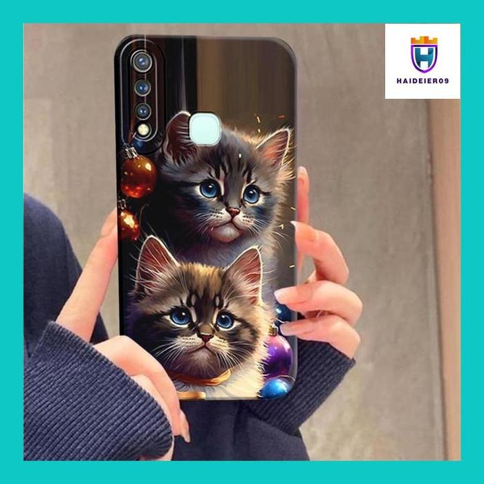 (HAIDE) SOFTCASE VIVO Y11/Y12/Y12I/Y15/Y17/Y19 MOTIF KUCING LUCU - CASE KUCING GEMAS - CASE CAT CUTE