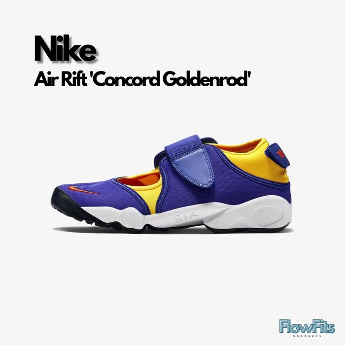 Nike Air Rift 'Concord Goldenrod' 789491-481 Sepatu Sandal BNIB ORIGINAL Sneakers Pria Wanita UNISEX