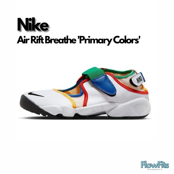 Nike Air Rift Breathe 'Primary Colors' FB8864-112 Sepatu Sandal BNIB ORIGINAL Sneakers Pria Wanita U