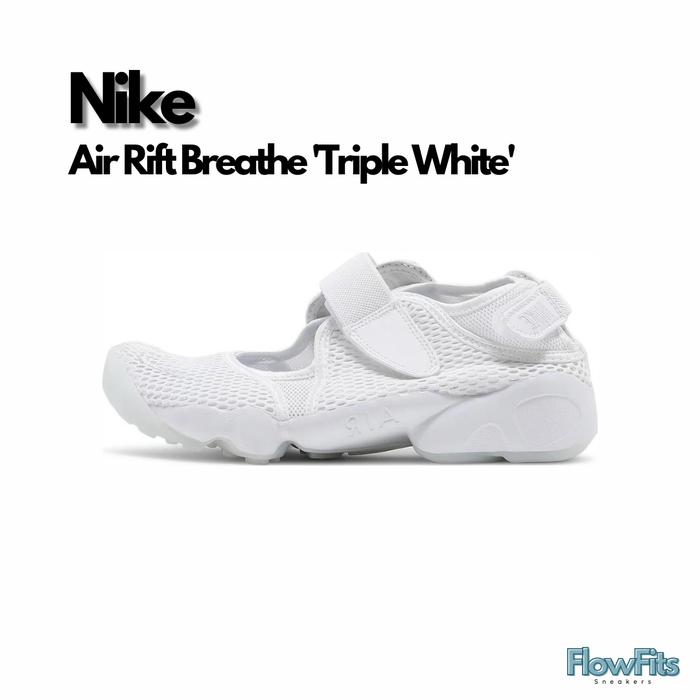 Nike Air Rift Breathe 'White Pure Platinum' DN1338-100 Sepatu Sandal BNIB ORIGINAL Sneakers Pria Wan