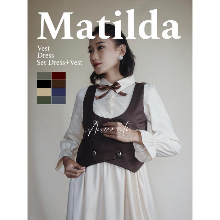 Matilda Vest wanita Vintage aesthetic|Anuratu store official