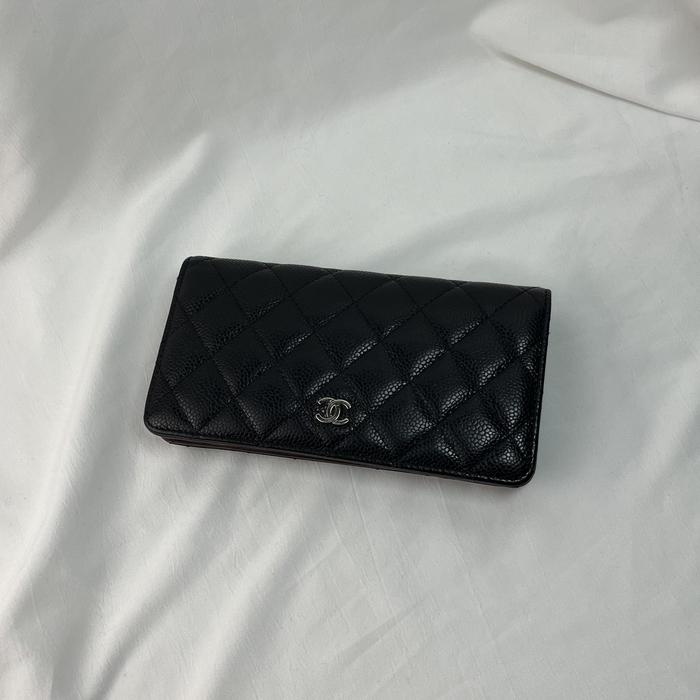 Chanel Classic Caviar Long Flap Wallet