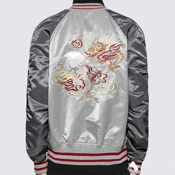 Jaket Alpha MA-1 Double Dragon Reversibel Bomber Pria