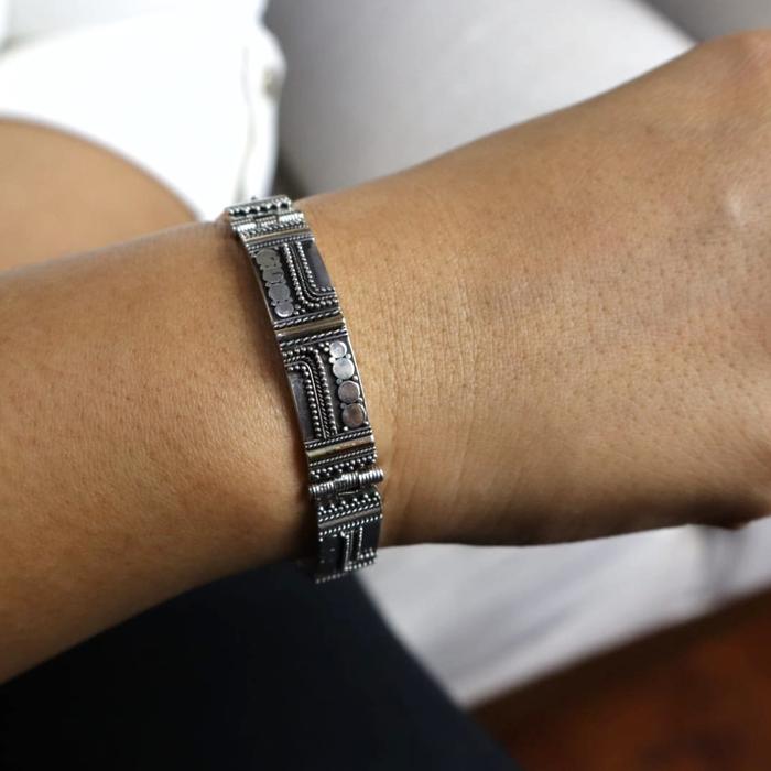GELANG PIVO GELANG PERAK BAKAR BALI PERAK 925 HANDMADE