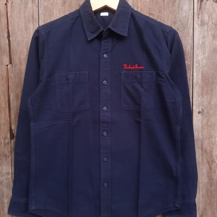 kemeja workshirt gu uniqlo size M second preloved