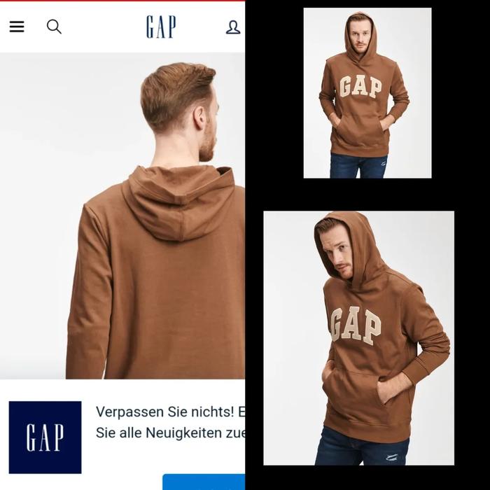 Hoodie GAP coklat pullover