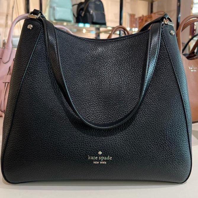 ks leila bag medium triple compartment shoulder black