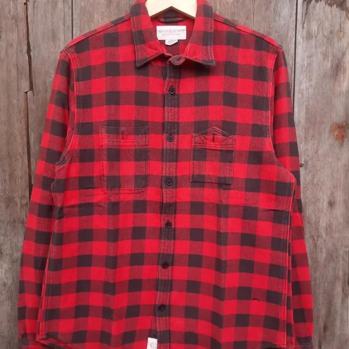 kemeja flanel double rl rrl second no momotaro iron heart flat head