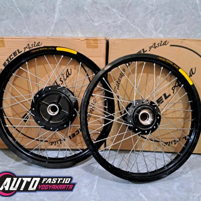 VELG TAKASAGO EXEL ASIA RING 18 UK 185/185 SET TROMOL ORIGINAL  RX KING