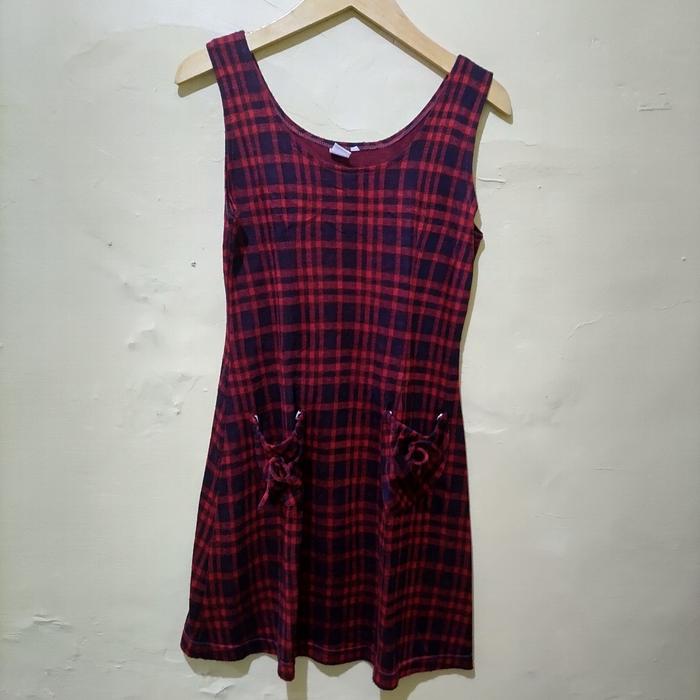 Preloved Dress Kotak Kotak // Preloved Luaran Kotak Kotak