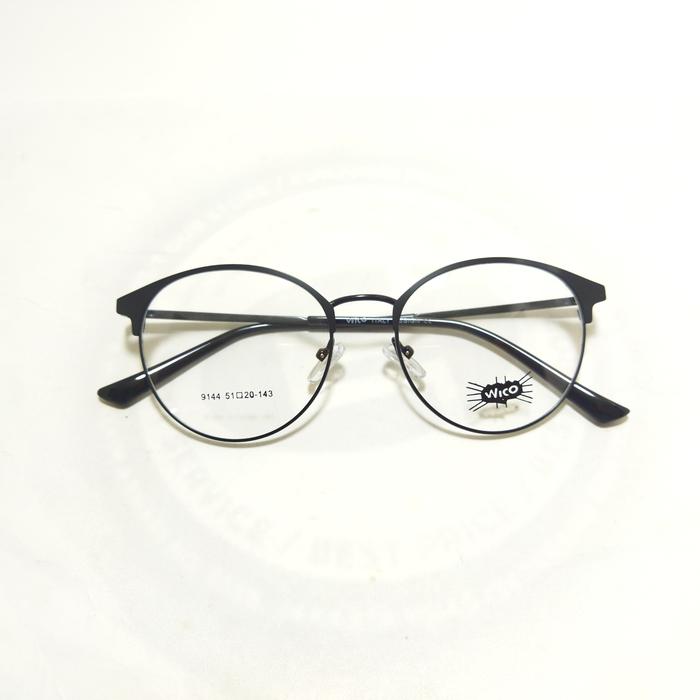 Frame Kacamata Pria & Wanita - Wico 9144 Blk
