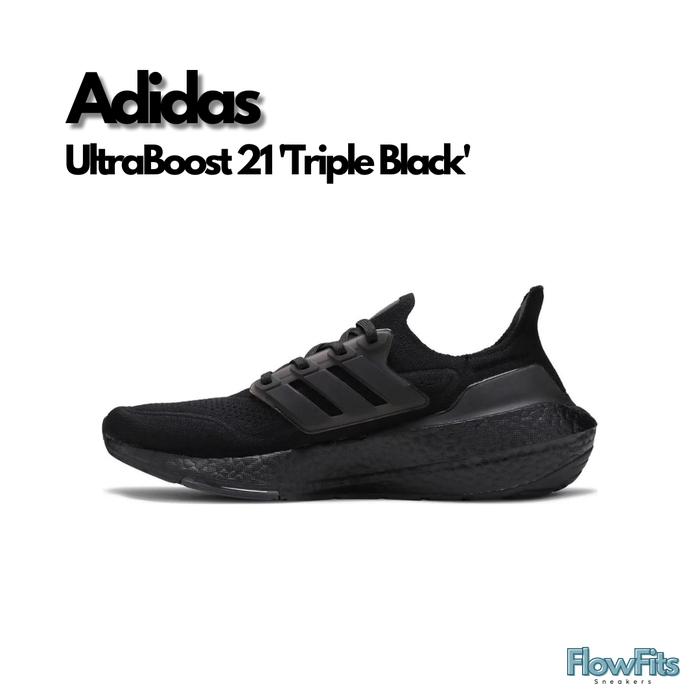 Adidas UltraBoost 21 'Triple Black' FY0306 BNIB ORIGINAL Sneakers Pria Wanita UNISEX
