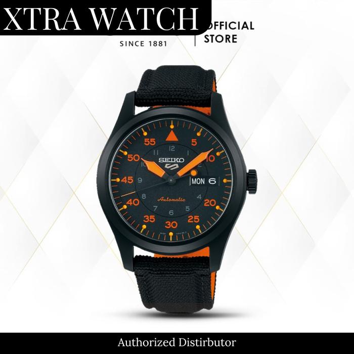 Jam Tangan Pria Seiko SRPH33K1 Field Street Style Flieger Automatic Original Tanggal Aktif - Tali Ku