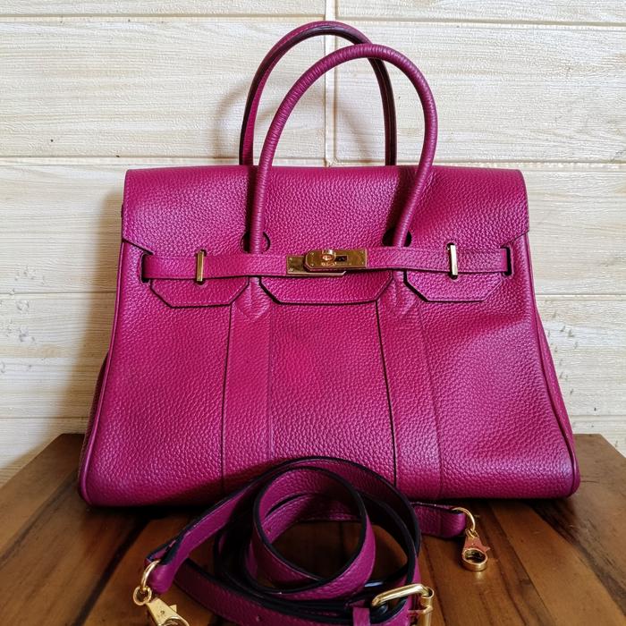 Hermez zipper riri fusia burgundi