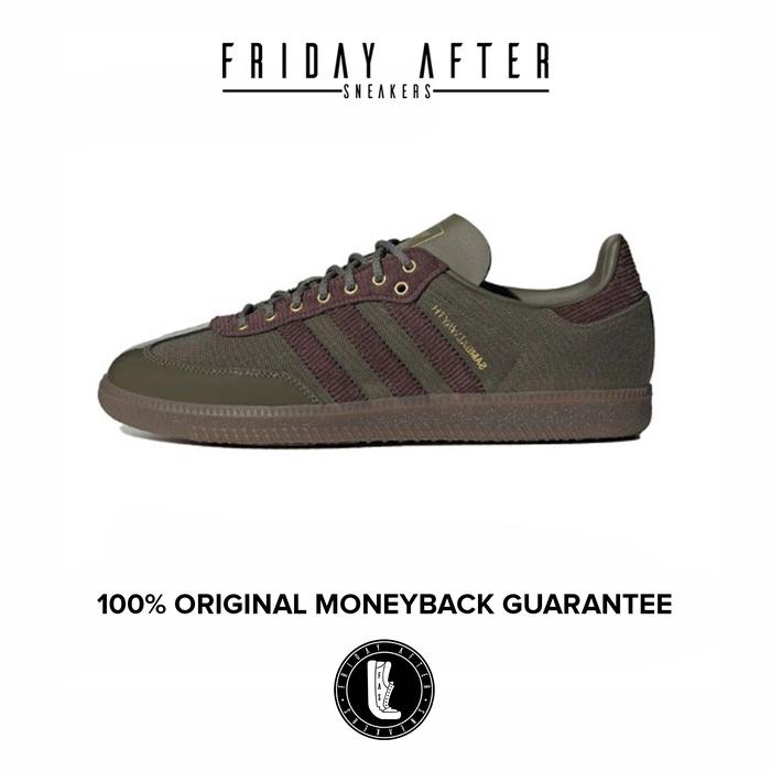 Sepatu Sneakers Pria Adidas Samba OG x Alwayth Olive Strata Shadow Brown Original Resmi