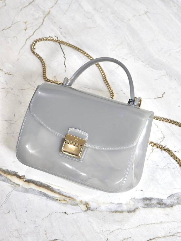 FURLA Candy Mini Crossbody Bag Nebbia